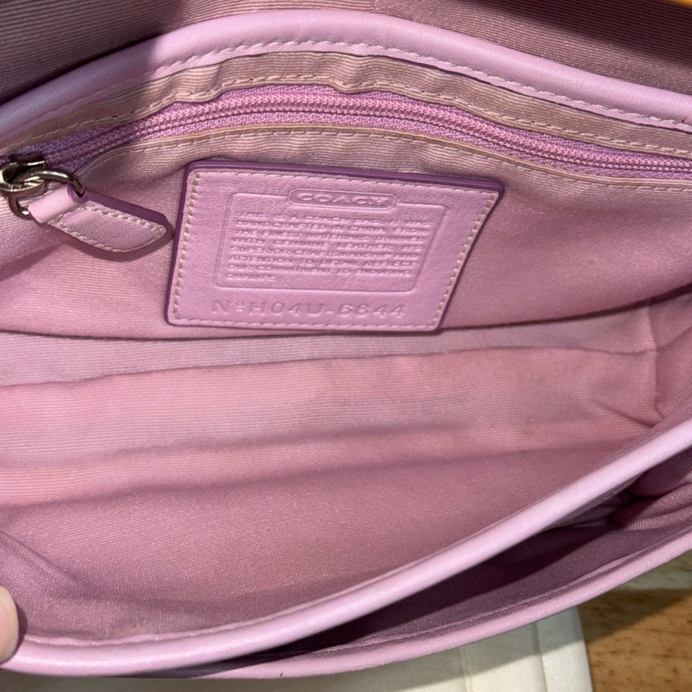 Coach Pink and Tan Crossbody Bag - Picture 9 of 16